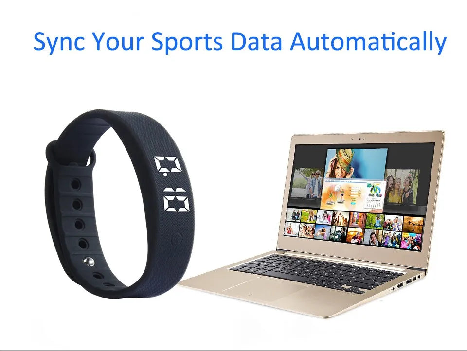 W5Sv Smart Bracelet Vibration Alarm Clock Reminder Sleep Monitoring 24 Hours Pedometer Rechargeable Bracelet