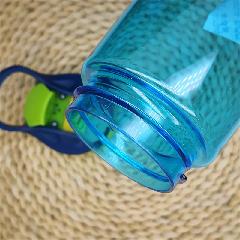 480ml Water Bottle With Straw Kids Girls Portable Travel Bottles Gym Sports Fitness Cup Summer Cold Water Juice Drinking Bottle