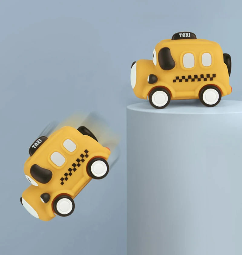 Baby Car Toys Cars Soft Sturdy Pull Back Car Toys Mini Racing Car Kids Educational Toy For Children Boys Girl 1 2 3 4 5 Years