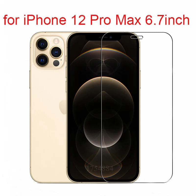 Tempered Glass For iPhone  11 12 Pro X XS MAX XR Screen Protector Protective Film For iPhone 6 6S 7 8Plus 5 5S SE 2020 12 mini