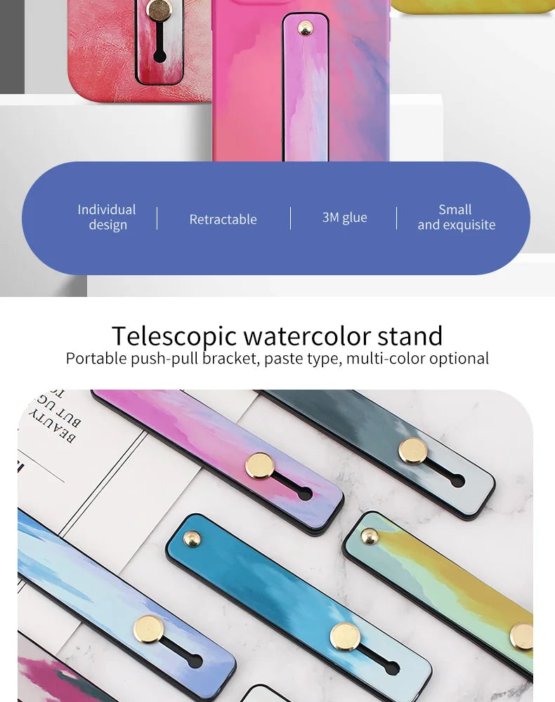 Mobile Phone Bracket Portable Finger Strap Phone Case Stand Finger Ring Grip Holder for Cell Phone Stand for IPhone 12 13 Xiaomi