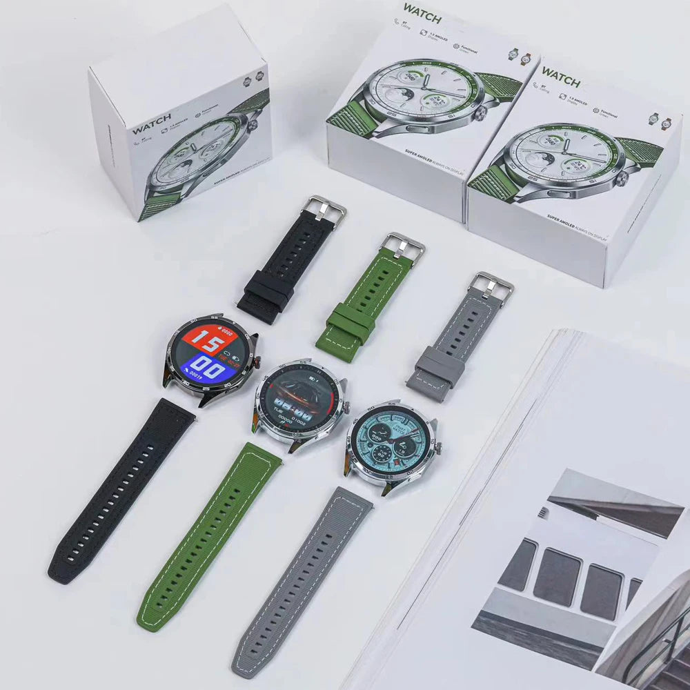 2024 Hot Selling Watch 4 Round Smartwatch Fitness Tracker Wrist Smart Watch Waterproof for Man Women