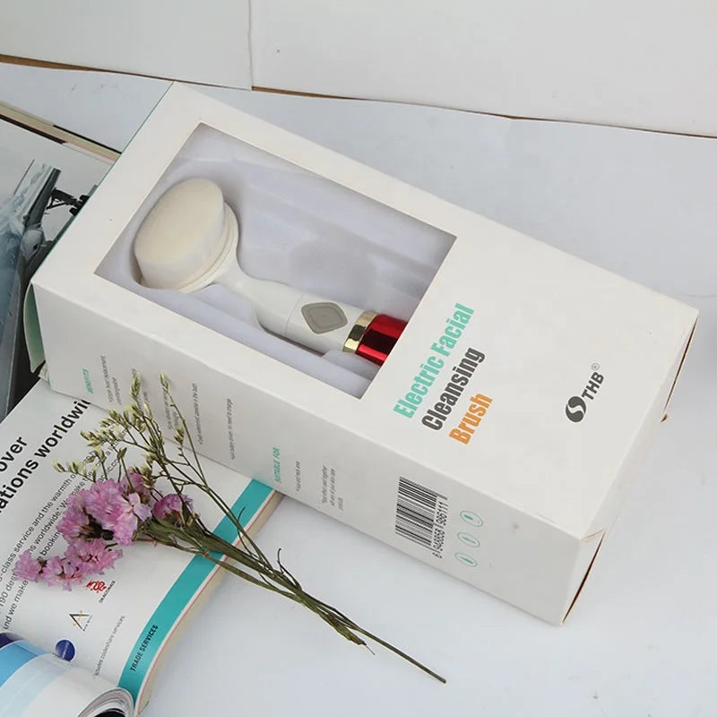 Soft Facial Cleansing Brush Multifunction SPA Deep Pore Cleansing Electric Facial Cleansing Brush Beauty Washing Brush