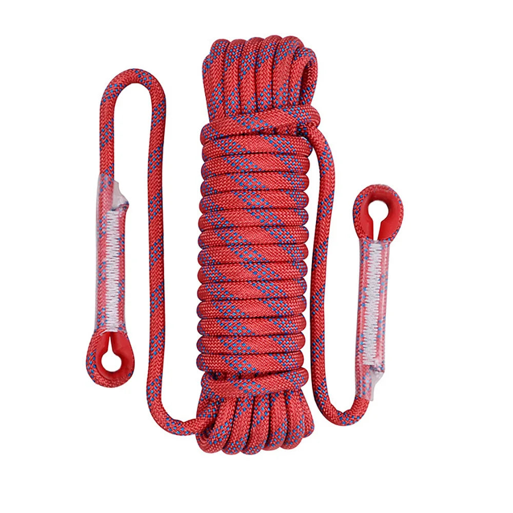 12mm 50m Outdoor Climbing Rope Escape Rescue Static Rope Rock Equipment Mountaineering Lifeline Emergency Survival Safety Gear