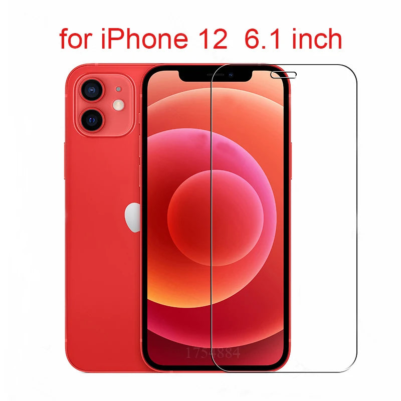 Tempered Glass For iPhone  11 12 Pro X XS MAX XR Screen Protector Protective Film For iPhone 6 6S 7 8Plus 5 5S SE 2020 12 mini