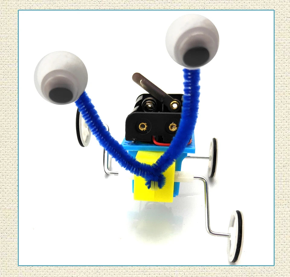 Kids DIY Reptile Robot Electric Wooden Science Experiments Toys for Children Educational Handmade Assemble Toys Boys Girls