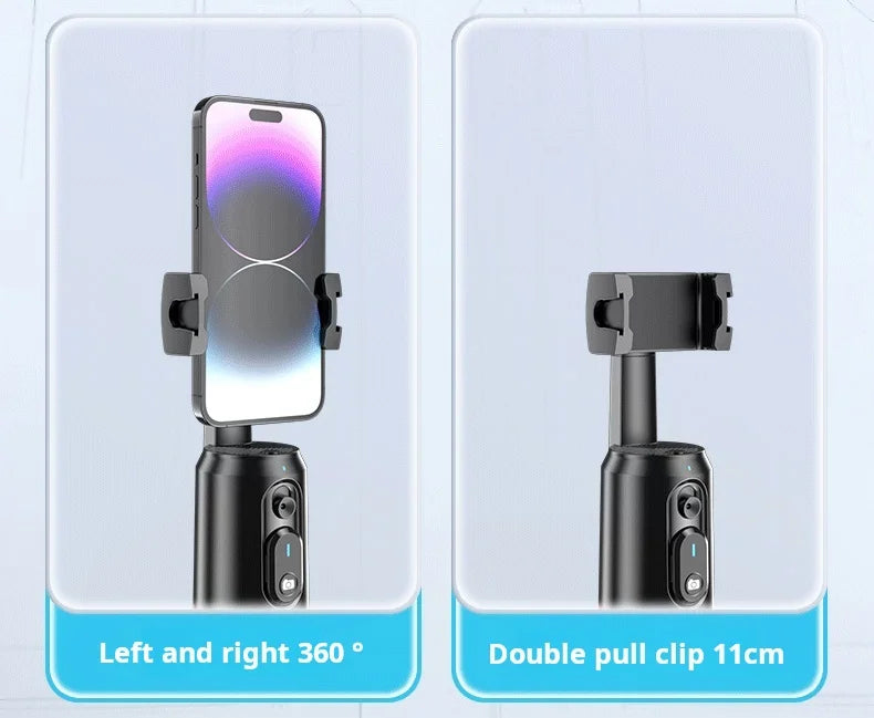 Video Selfie Stick Ai Inteligente Auto Tico bluetooth Selfie Stick 360 Rotation Auto Face Tracking with Light