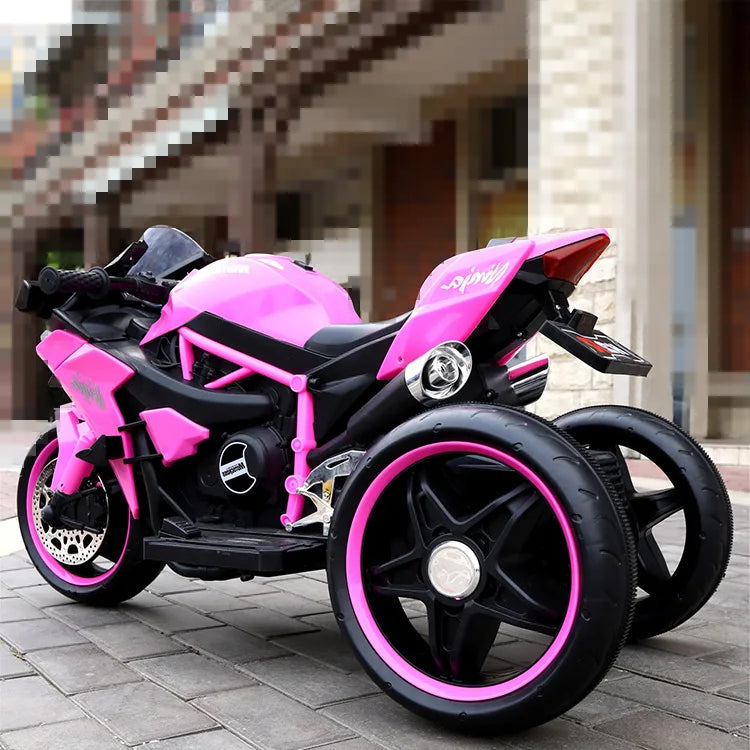JXB Holiday Gift 2023 New Lovely Design Rechargeable Baby Kids Electric Motorcycle 3 Wheel
