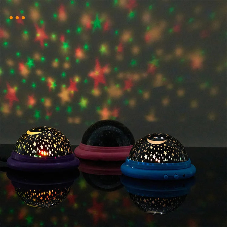 USB Kids Star Master Night Lamp Projector Baby Kids 3d Rgb Color Changing Led Night Light for Christmas
