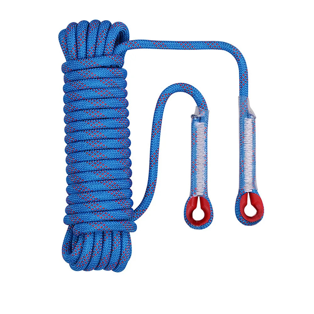 12mm 50m Outdoor Climbing Rope Escape Rescue Static Rope Rock Equipment Mountaineering Lifeline Emergency Survival Safety Gear