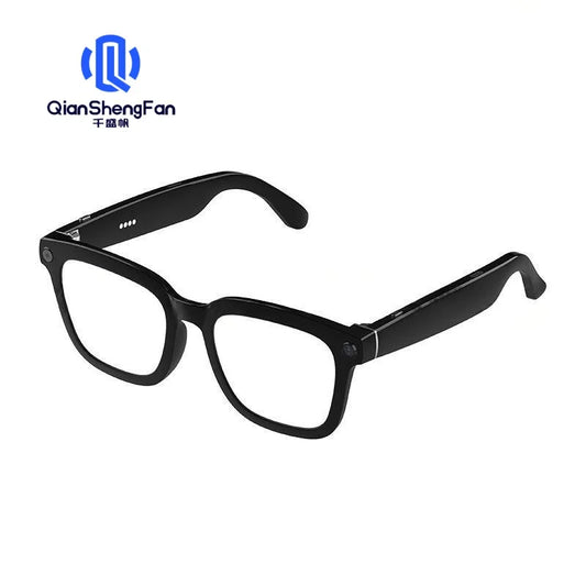 QSF Smart AI Translation Glasses Simultaneous Interpretation 2K HD 8.0MP Camera Live Streaming Music Listening Video 220mAh