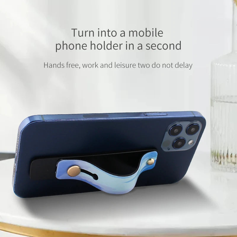Mobile Phone Bracket Portable Finger Strap Phone Case Stand Finger Ring Grip Holder for Cell Phone Stand for IPhone 12 13 Xiaomi