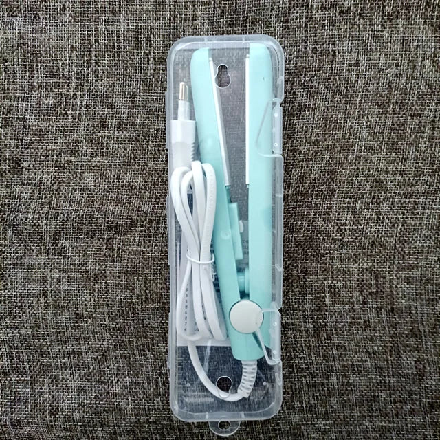 3-in-1 Hair Iron Curling Hair Flat Iron Straightening Brush Hair Comb Mini Hair Straightener and Curling Iron Styling Tools