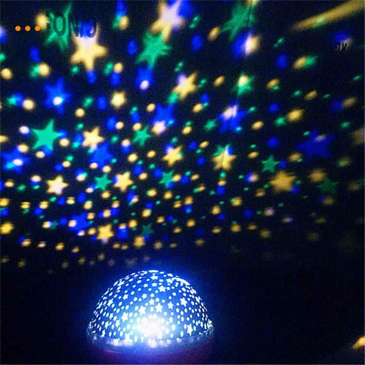 USB Kids Star Master Night Lamp Projector Baby Kids 3d Rgb Color Changing Led Night Light for Christmas