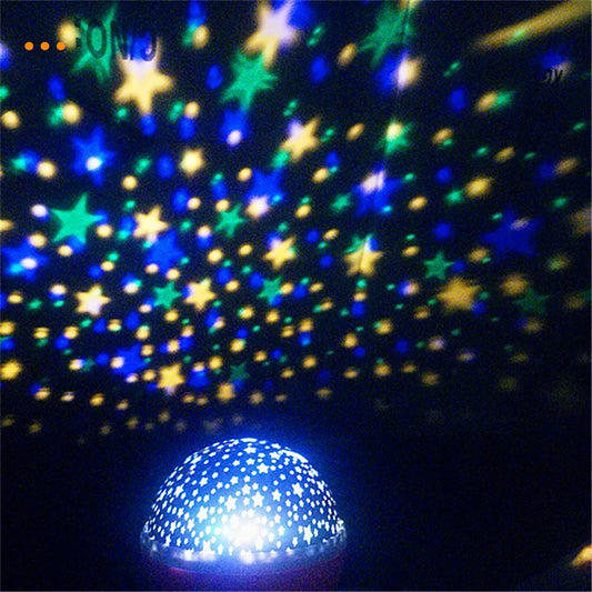 USB Kids Star Master Night Lamp Projector Baby Kids 3d Rgb Color Changing Led Night Light for Christmas