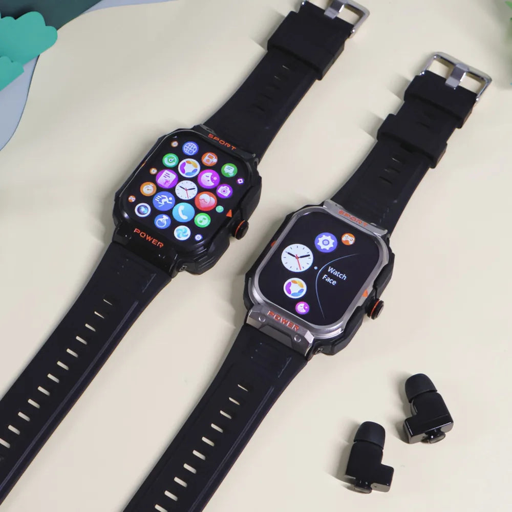 Smart Watch with Earbuds 2 in 1 Headphones and Smartwatch Fitness Tracker with Heart Rate Sleep Monitor