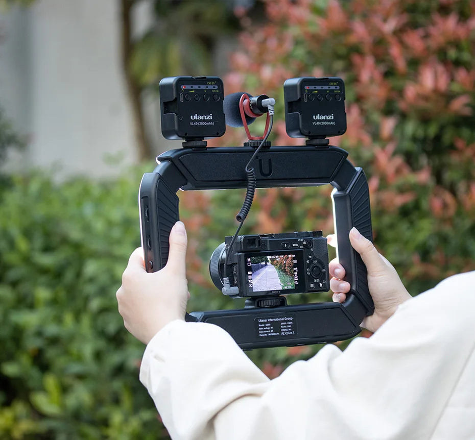 Ulanzi U-200 Ring Light Photography Led Video light BI-color Camera With phone clip cold shoe for Youtube Live Rig lamp