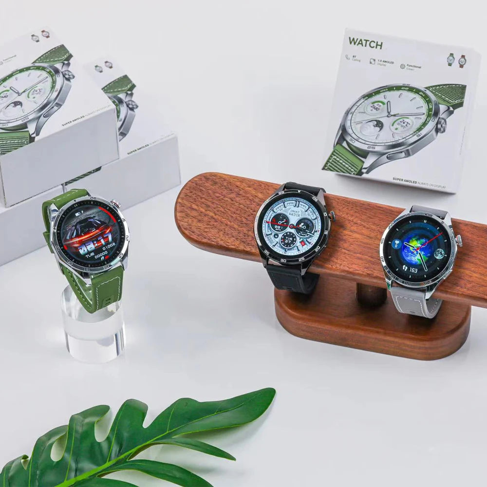 2024 Hot Selling Watch 4 Round Smartwatch Fitness Tracker Wrist Smart Watch Waterproof for Man Women