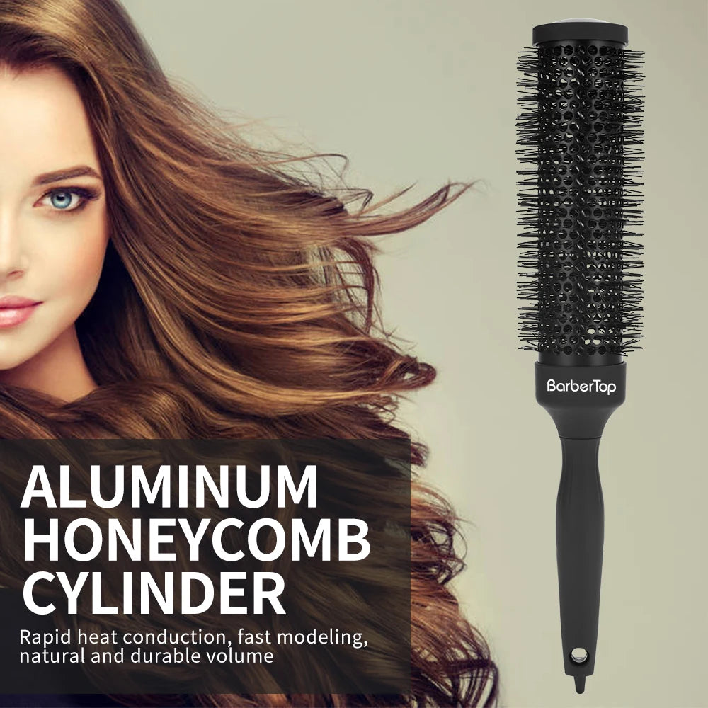 Extra Long Hair Rolling Brush 35cm - Professional Styling Tool for Blowout, Volumizing Hair Roller, Heat Resistant Salon Use