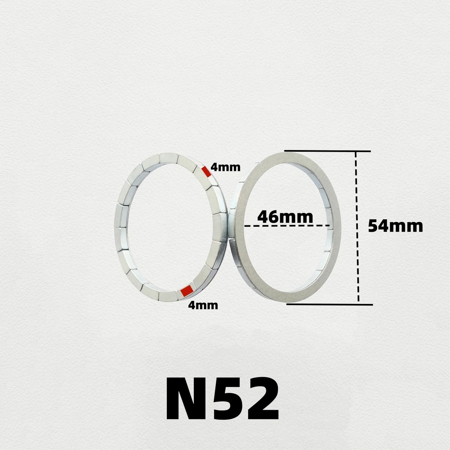 1/2 Pcs Strong Magnet For Magsafe Wireless Charger Transmitter Mobile Phone Magnetic Car Mount Holder inside Magnets Ring 4mm