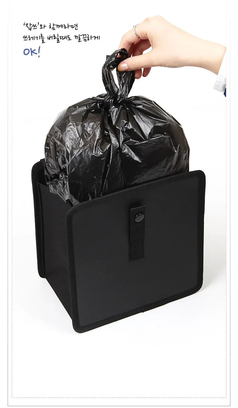 Waterproof Car Trash Can Bin Auto Car Accessories Organizer Garbage Dump For Trash Can Cars Storage Pockets Portable