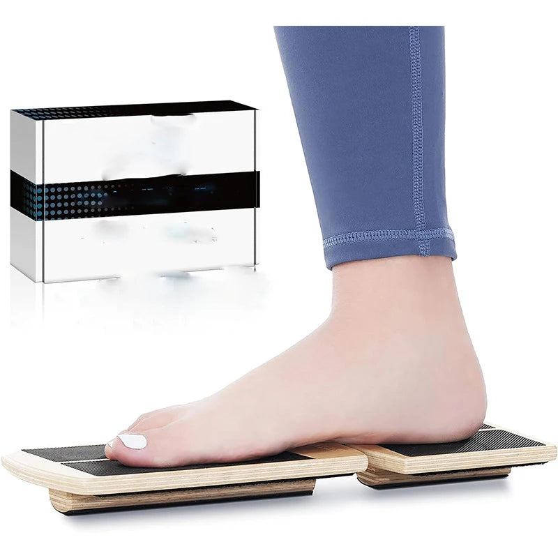 Wooden Balance Board Incline Ankle Stretcher For Ballet Single Leg Proprioception Training Anti-Slip Home Gym