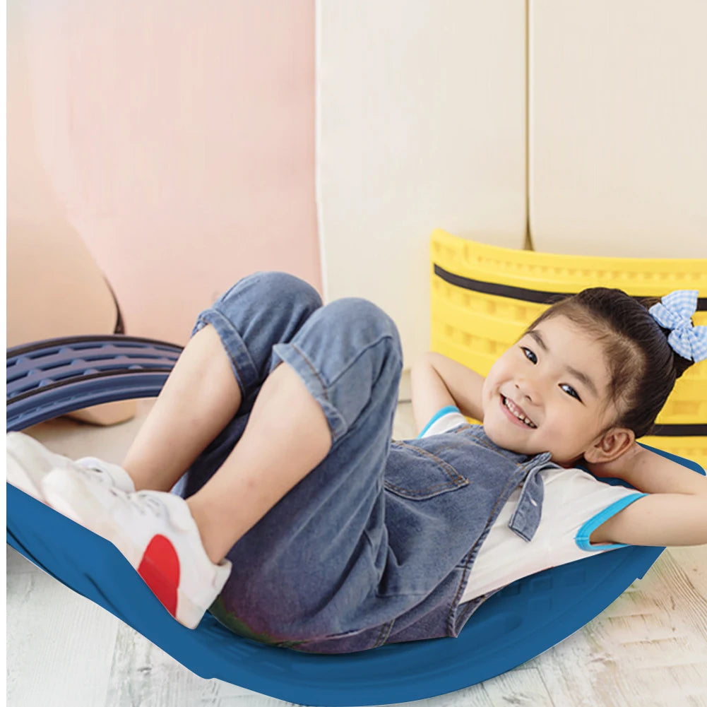 Twisting Balance Board Multifunctional Curved Wave Board Non Slip Balance Rocker Board Balance Trainer Board for Kids Children