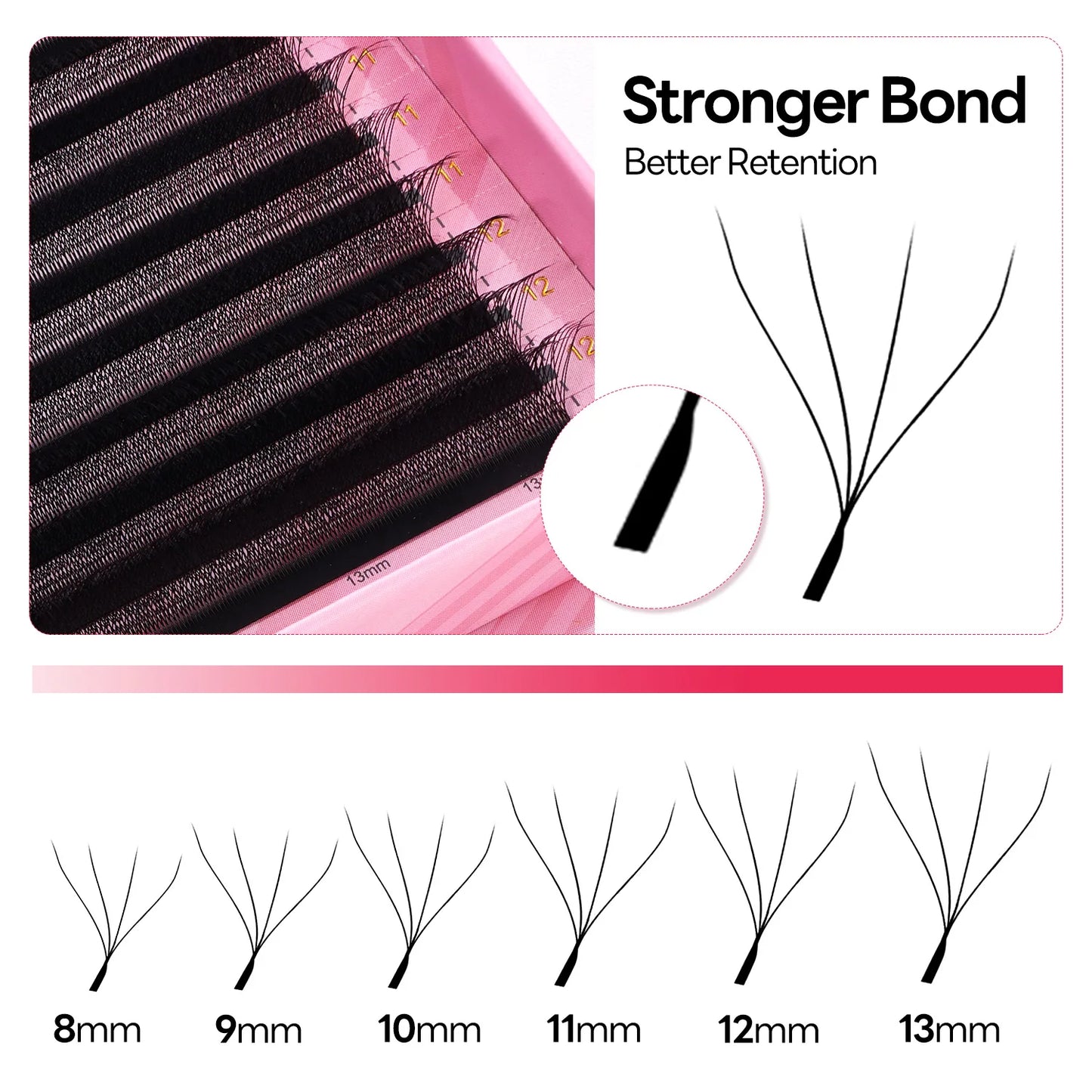 ARISON 5DW Magnetic Box False Eyelashes Matte Black Eyelashes Extension Supplies High Quality Professional Makeup Toos