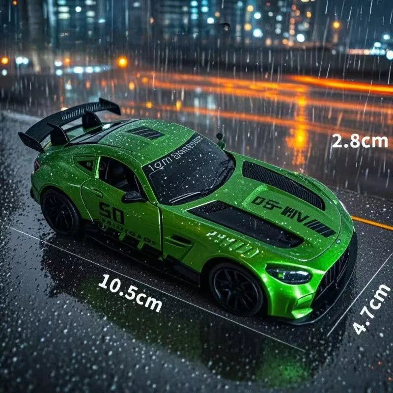 Boys Alloy Car Toy Realistic Racing Sports Car Pullback Function Model Vehicle Toy for Kids