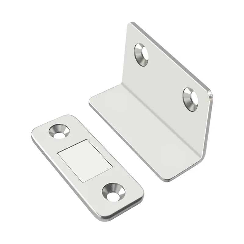 Cabinet Catches Stopper L-type Ultra Thin Door Strong Magnets Invisible No Nail Needed Adhesive Drawer Magnet Lock Closet Closer