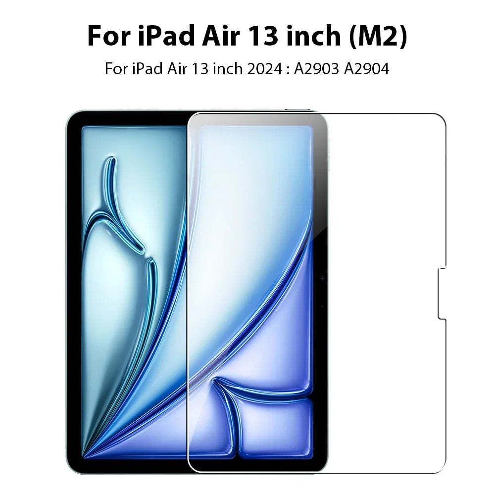 Tempered Glass Screen Protector For iPad Air 5 4 Pro 13 11 12.9 Ipad 9th Gen 10th 8th 7th 6th 5 Mini 6 10.5 9.7 M4 M2 Film
