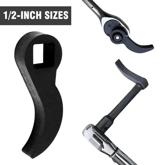 Bull horn pry bar adapter head tool adjustable angle bar for 1/2 ratchet open-end wrench half shaft drive shaft disassembly tool