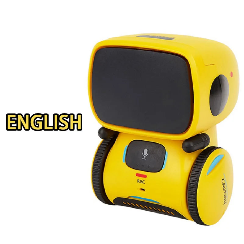 Emo Robot Intelligent Robots Russian & English & Spanish Version Voice & Touch control Toys Interactive Educational Children's G