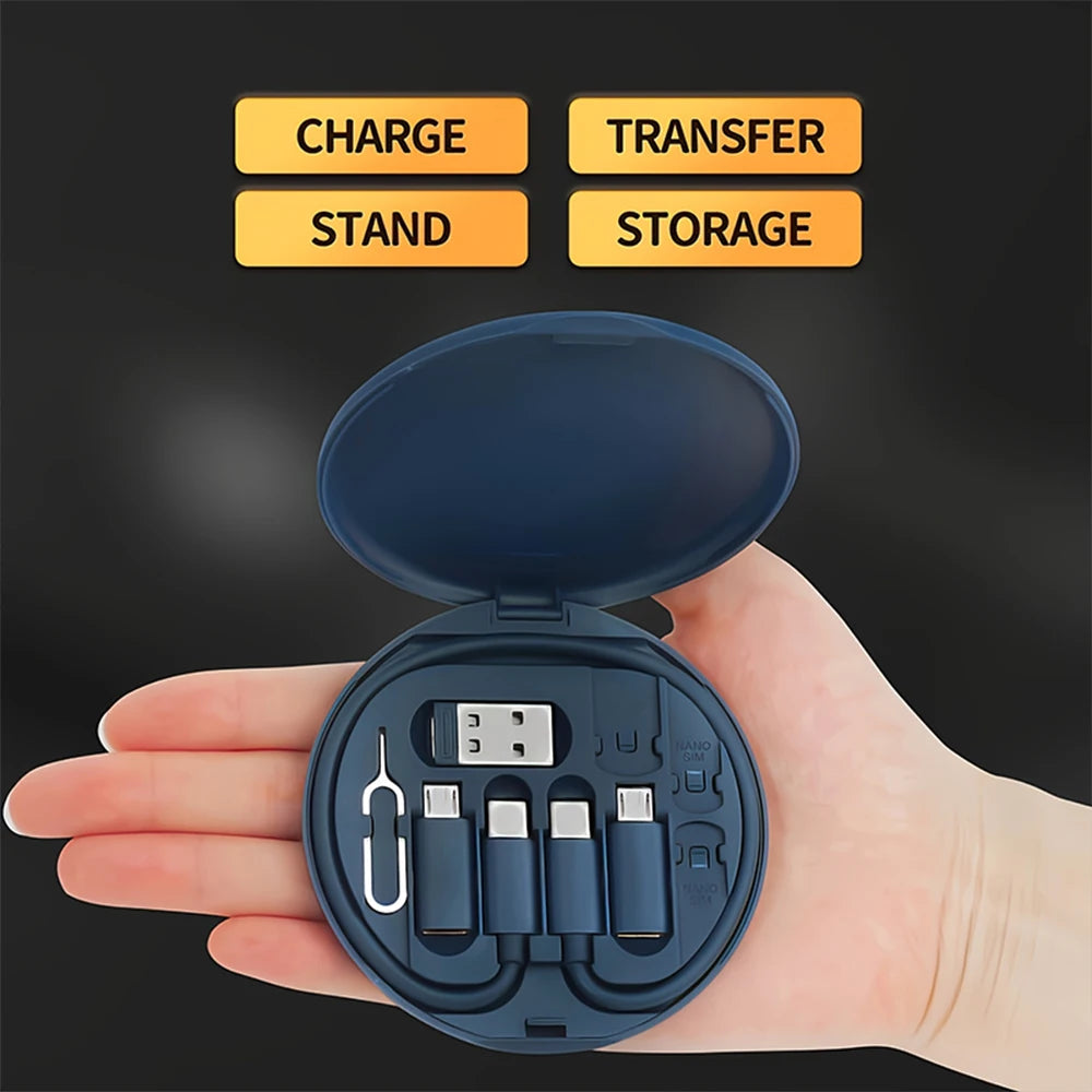 Multi USB Type C to C 60W Charging Adapter Cable Kit Box USB C to Lighting Conversion Set USB & Type C to Micro/Type C/Lighting