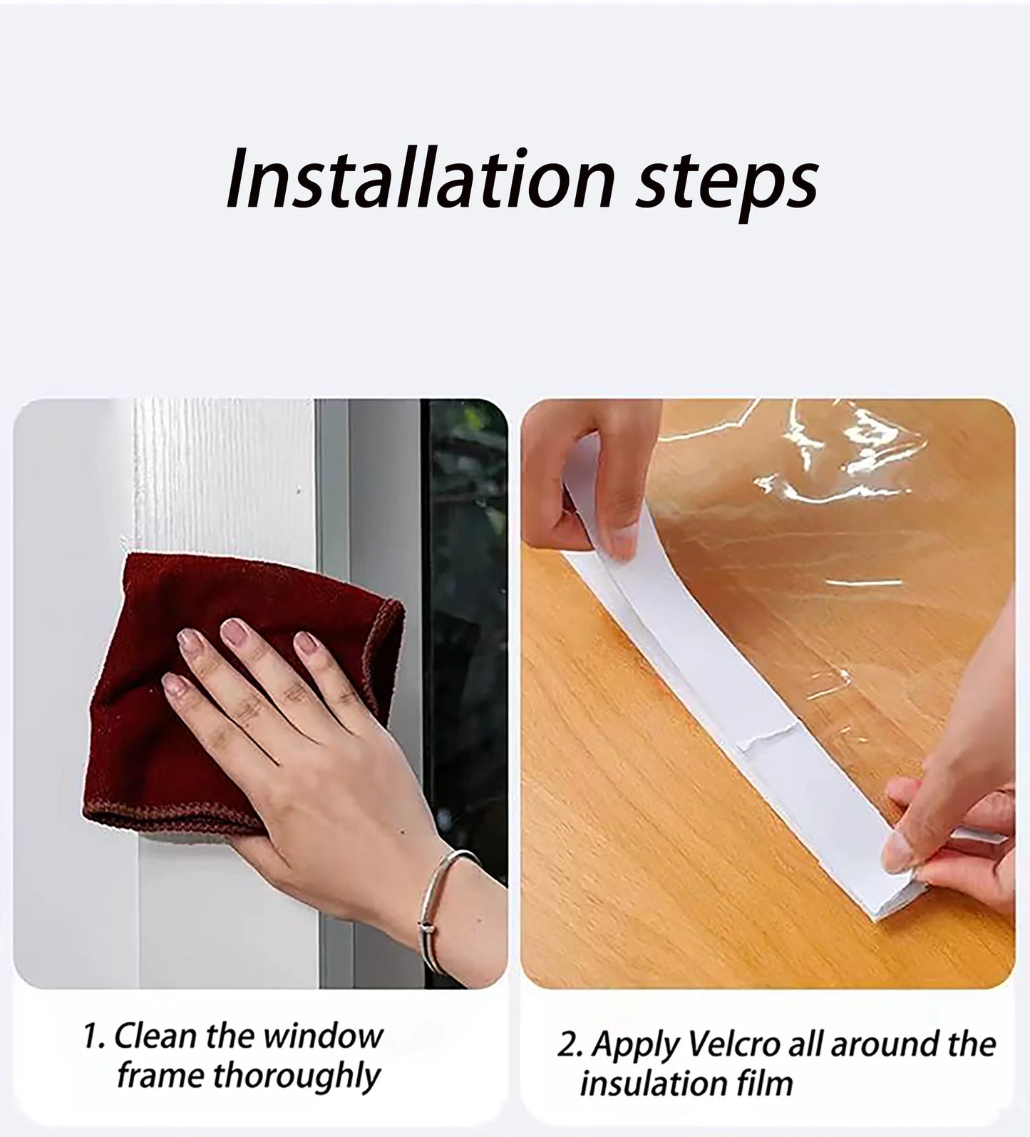 Window insulation film, winter indoor windproof and warm windows, energy-saving transparent film, screen window, door curtain