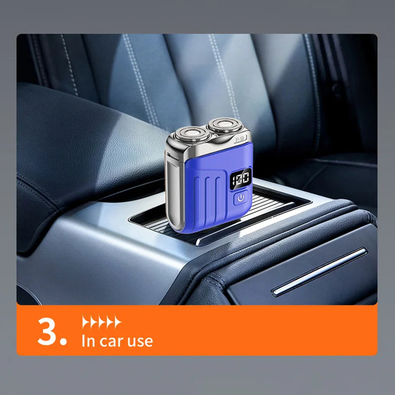 Xiaomi Electric Smart Shaver Mini Dual Blade Digital Display Rechargeable Shaver Household Car Shaver Powerful Men's Gift Shaver