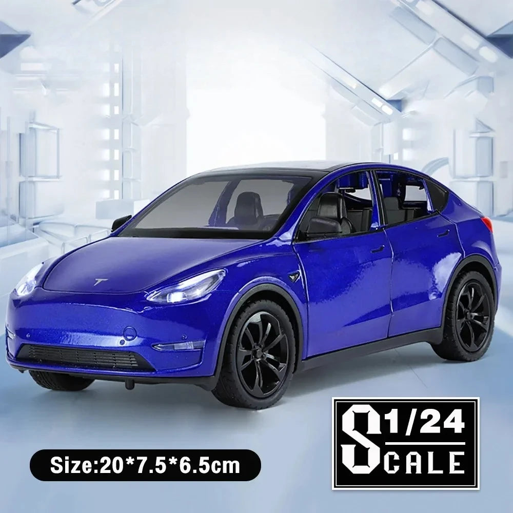 Metal Cars Toys Scale 1/24 Y Diecast Alloy Car For Boys Children Kids Toy Vehicles Sound And Light Pull Back