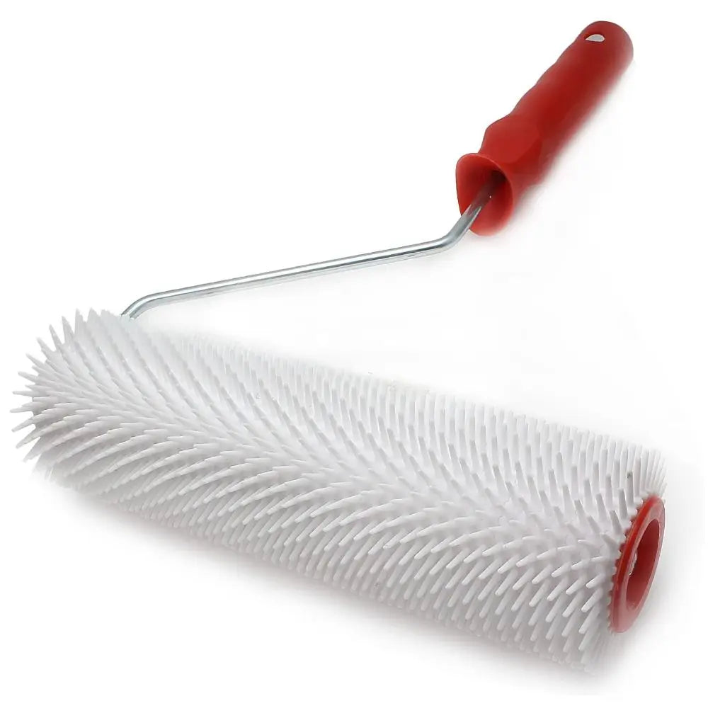 23cm/9'' Spike Roller, Latex Floor Self Compound Roller Leveling Screed Spiked Roller Paint Brush Roller