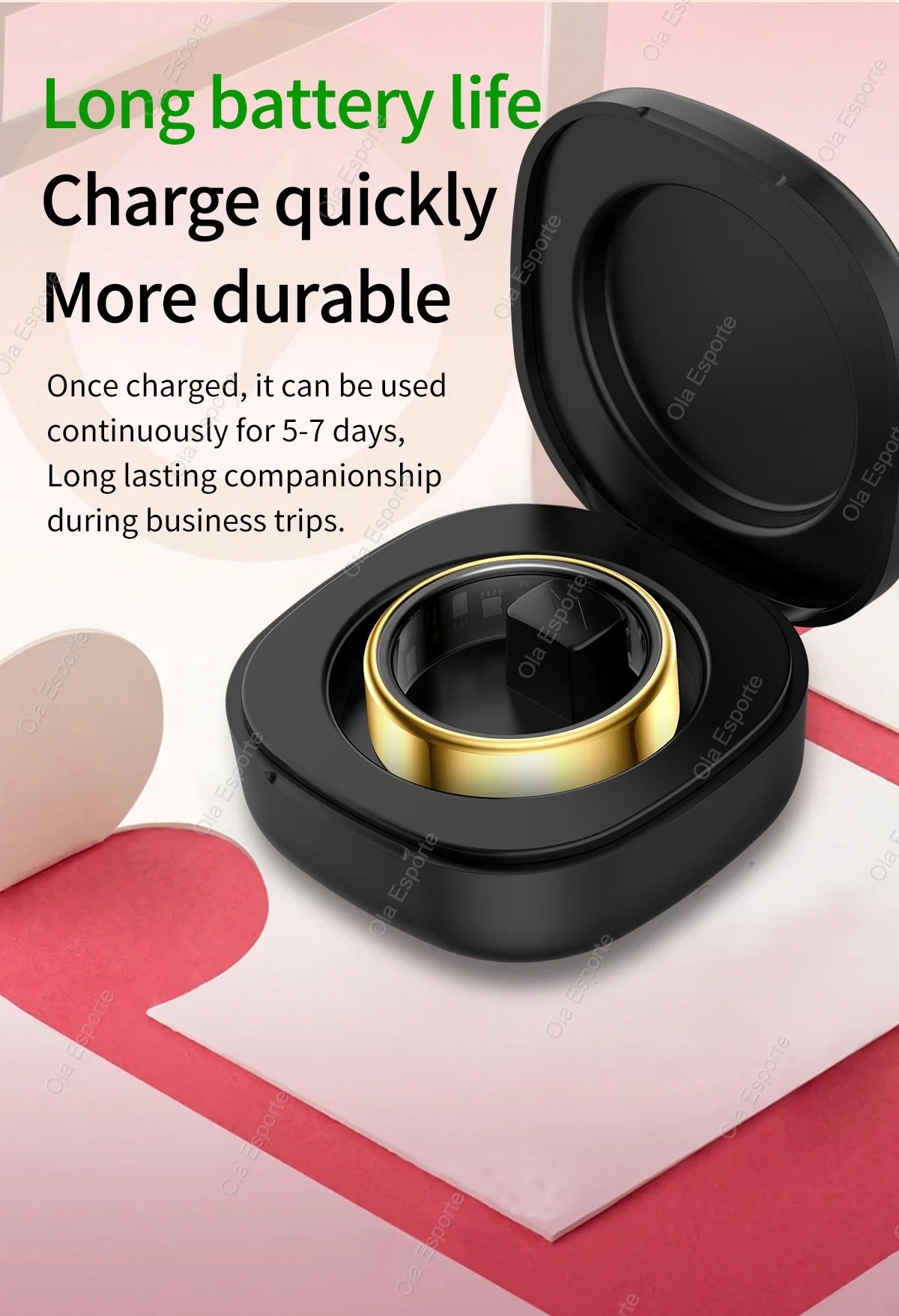 Smart Ring Blood Pressure Sleep Health Monitoring Multi-sport Mode smartring IP68 Waterproof Remote Care Men Women