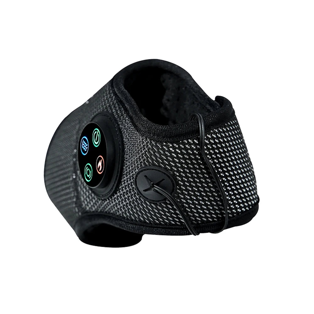 Electric Foot Ankle Massager Heating Foot Compress Vibration Relaxation Brace Belt Plantar Joint Sprain Ankle Support Massager