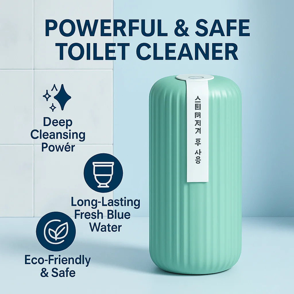 Automatic Toilet Cleaner Bottle | Deep Cleansing, Odor Removal, Long-Lasting Fresh Blue Water, Eco-Friendly Bathroom Essential
