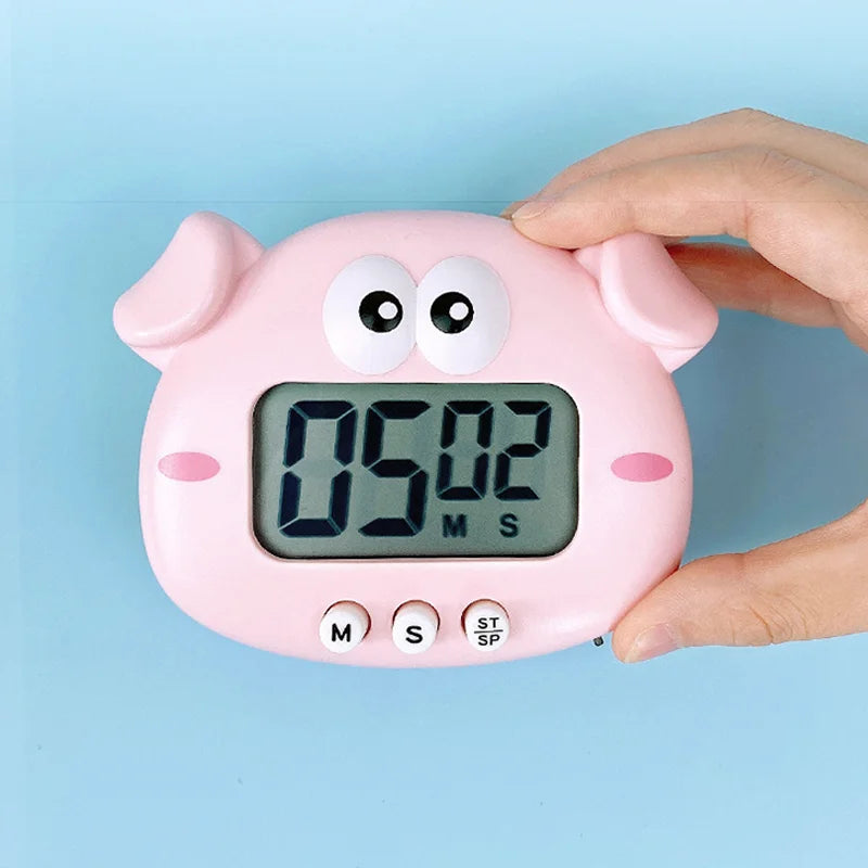 Digital Timer For Kid Study Kitchen Countdown Alarm Clock Child Study Timer Cute Animals Timer Kitchen Cooking Gadgets Gift New