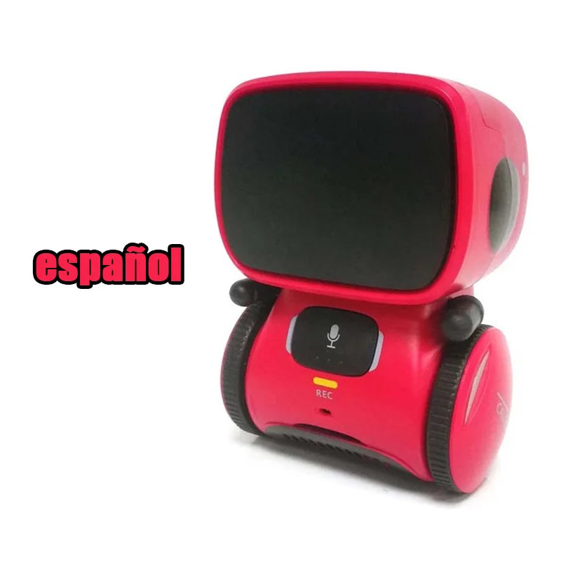 Emo Robot Intelligent Robots Russian & English & Spanish Version Voice & Touch control Toys Interactive Educational Children's G