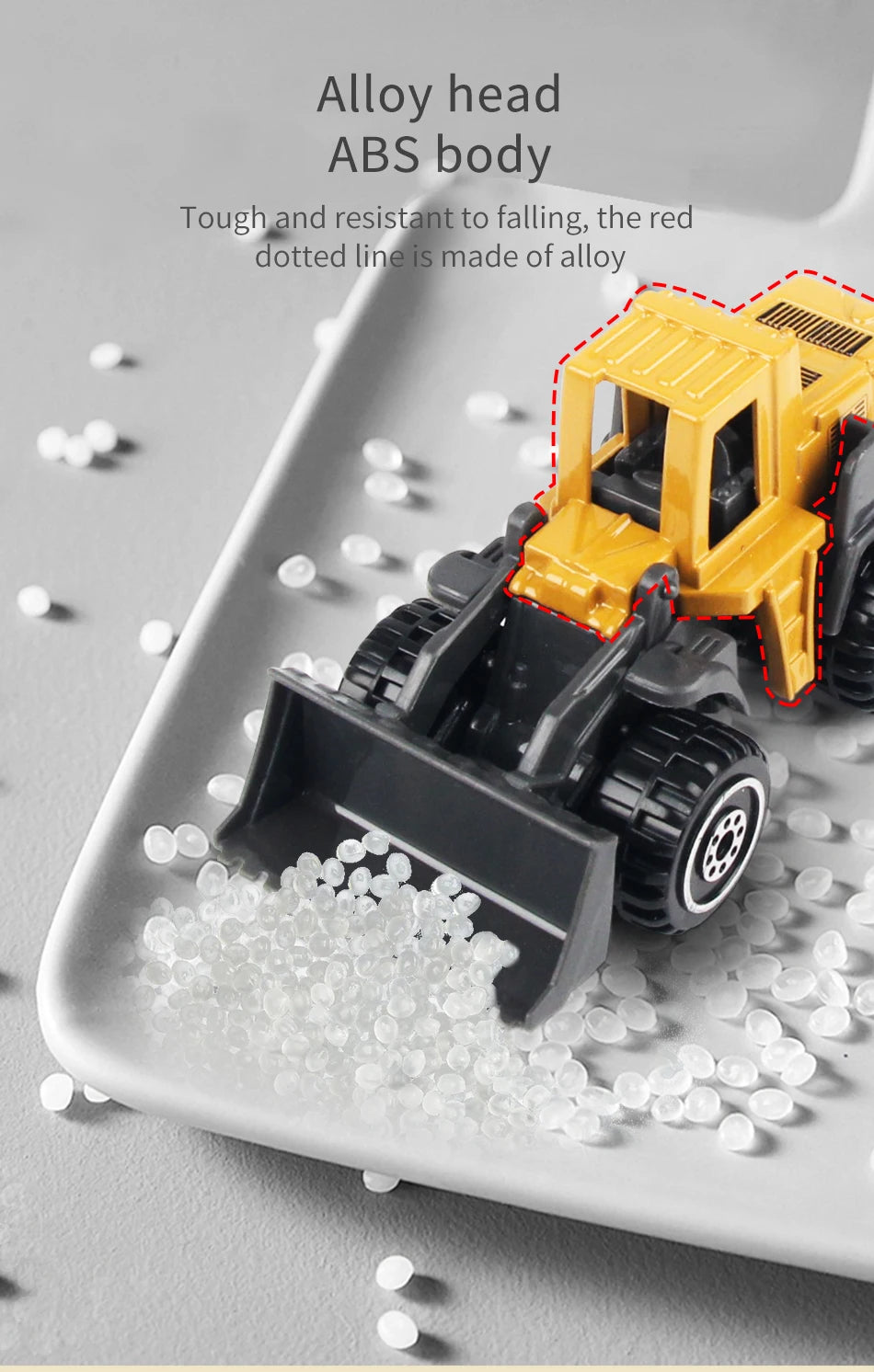 6pcs/set Alloy Engineering Truck Toy Loader Vehicle Excavator Tractor Toys Car Classic Construction Model for 3 years Boys Gifts
