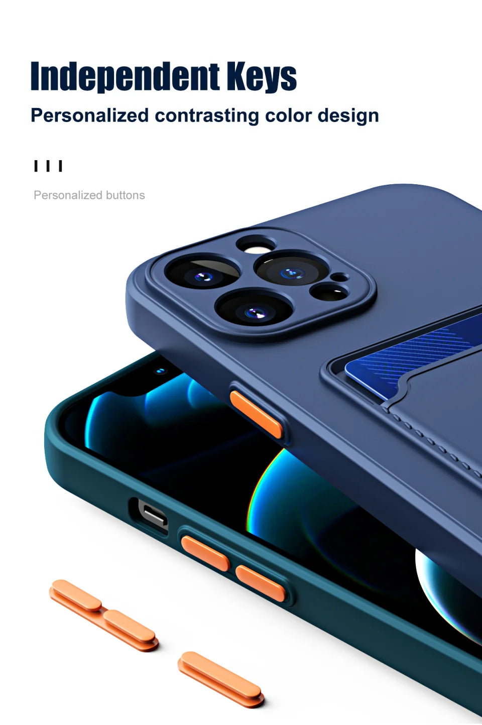 Silicone Wallet Case Funda For iPhone 16 Pro Max 15 14 Plus 11 12 13 Mini SE Card Holder Slot Back Cover Protective Accessories