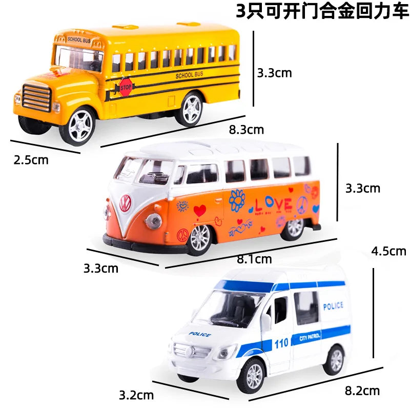 Alloy Car Model Simulation 1:64 Mini Doorable Car Model Children's Toy Car Gift