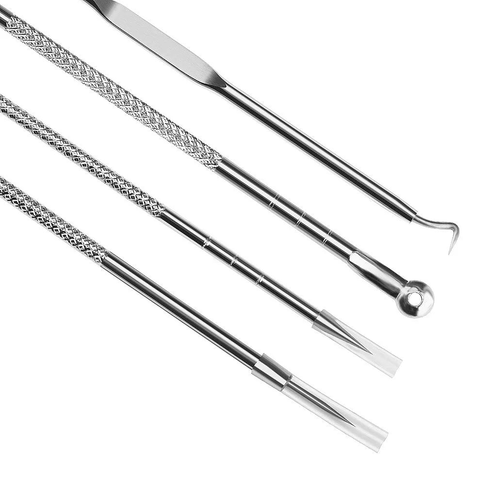 Pimples Blackhead Remover Clip Ultra-fine Tweezers Black Dots Blackhead Extractor Acne Needle Facial Cleaner Skin Care Tools