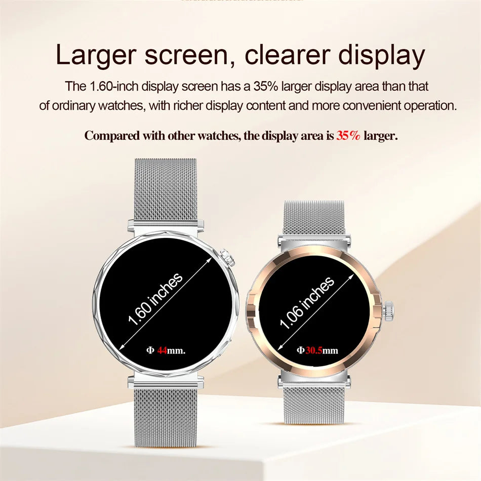 2025 New GPS Tracking Smartwatch Women AMOLED HD Screen Heart Rate Bluetooth Call IP68 Waterproof Smart Watch Android IOS