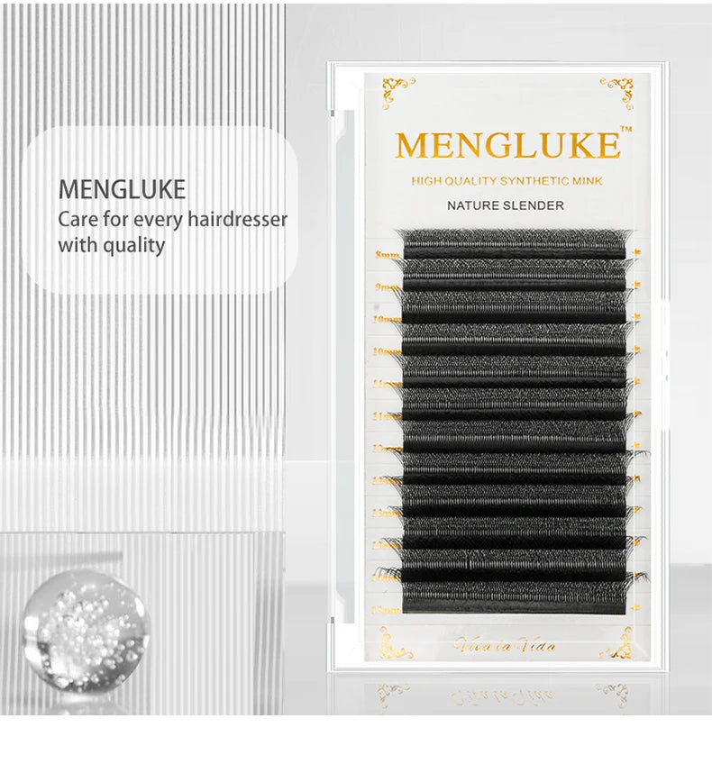 MENGLUKE 5D W Shaped Bloom Automatic Flowering Premade Fans Eyelashes Extensions Natural Soft Light High Idividual Lashes