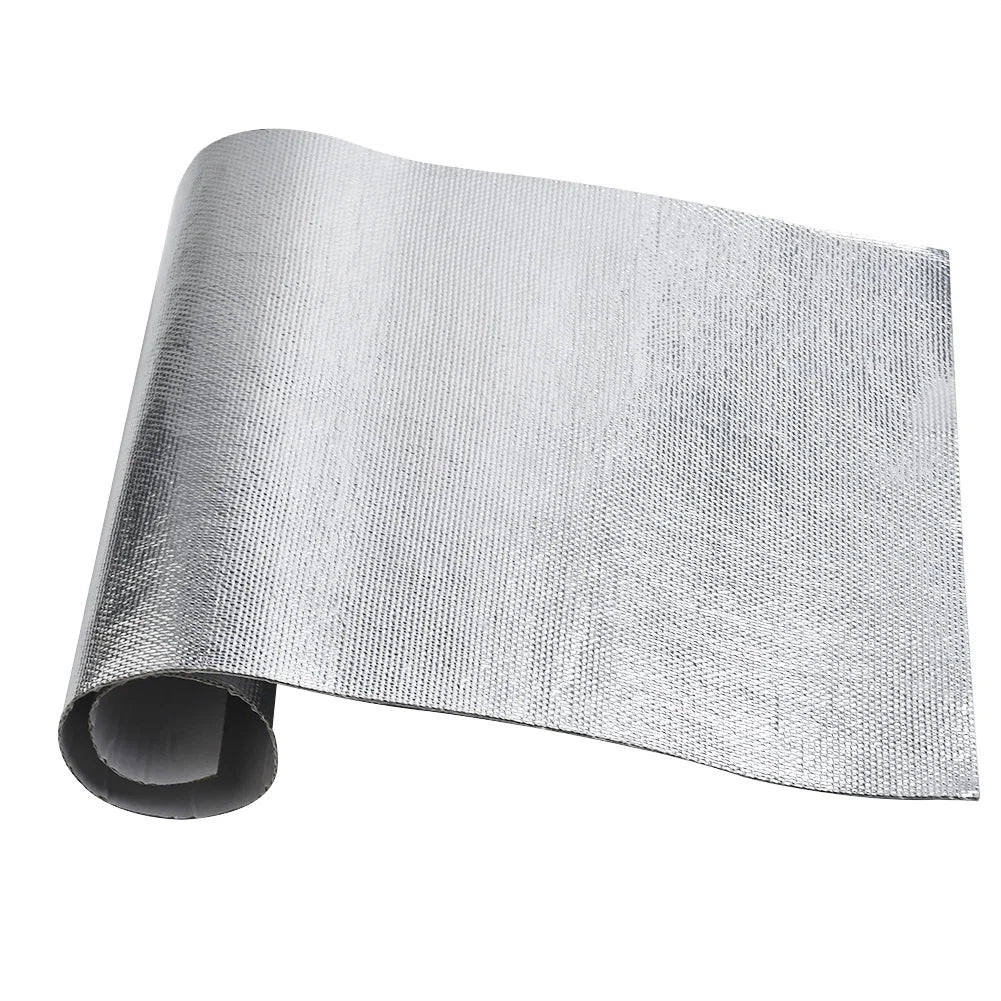 25x50Cm Car Heat Protection Film R Car Fender Heat Sound Insulation Mat Auto Heat Shield Insulation Engine Film Wrap